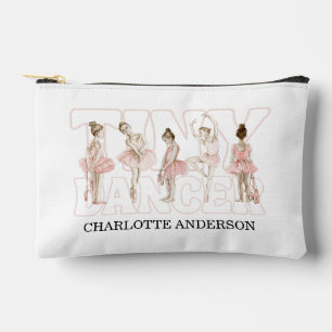Watercolor Tiny Dancer Ballerina Pink Accessory Pouch