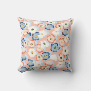 Watercolor Tiny Flowers: Vintage Pattern Cushion