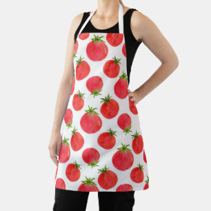 Watercolor Tomatoes Pattern  Apron
