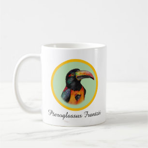 Watercolor toucan coffee mug