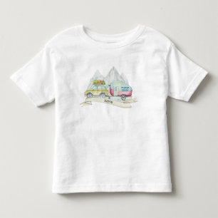 Watercolor Travel Transport  Toddler T-Shirt