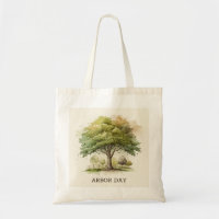Watercolor tree. Arbor day Environment and ecology