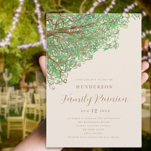 Watercolor Tree Family Reunion Invitation