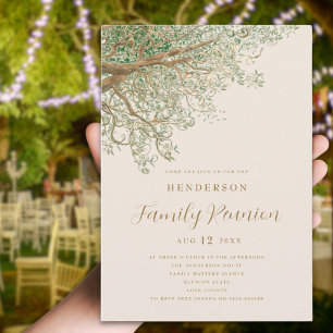 Watercolor Tree Family Reunion Invitation