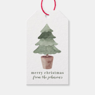 Watercolor Tree Gift Tags