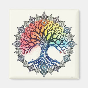 Watercolor Tree of Life Magnet