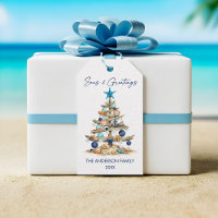 Watercolor Tree Seas and Greetings Beach Holiday