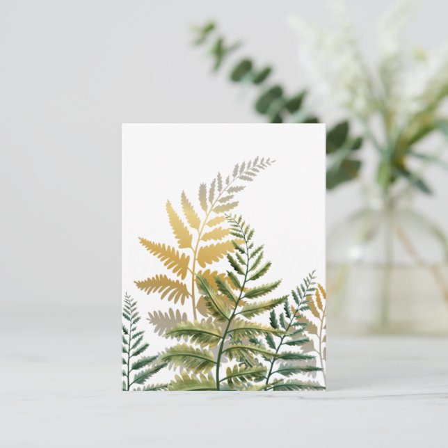 Watercolor Trees 6 Postcard (Standing Front)