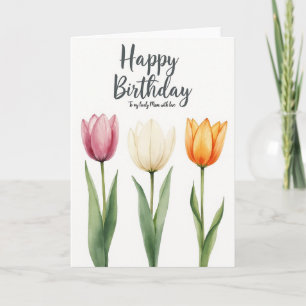 Watercolor Trio Birthday Card