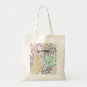 Watercolor tropical bag for bridesmaids