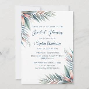 Watercolor Tropical Dream- Bridal Shower- Invitation