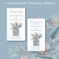 Watercolor Tropical Dream -Registry-Honeymoon