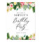 Watercolor Tropical Flowers Birthday Party Welcome