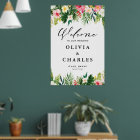 Watercolor Tropical Flowers Summer Wedding Welcome