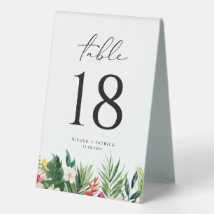 Watercolor Tropical Garland Summer Wedding