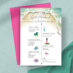 Watercolor Tropical Invitation Template