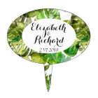 Watercolor Tropical Leaves wedding  monogram