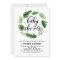 Watercolor Tropical Leaves Wreath Baby Shower