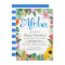 Watercolor Tropical Luau Birthday Party Invite