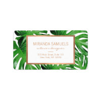 Watercolor Tropical Monstera Leaves Pattern II