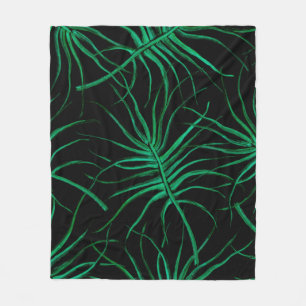 Watercolor Tropical Seamless pattern. Modern summe Fleece Blanket