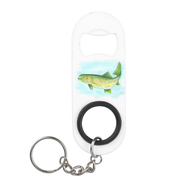 Watercolor Trout Bottle Opener (Front)
