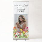 Watercolor Tulip Florals Celebration of Life