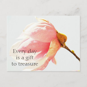 Watercolor Tulip Tree Flower Postcard