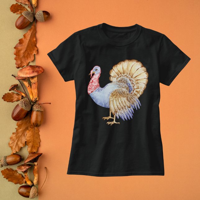 Watercolor Turkey T-Shirt (Creator Uploaded)