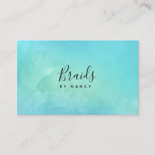 Watercolor Turquoise Business Card