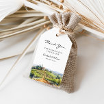 Watercolor Tuscany Italy Destination Favour Gift Tags<br><div class="desc">Add a personal touch to your favours with Tuscany Italy Destination watercolor gift tags. Perfect for thanking your guests with a unique and memorable keepsake. The template is easy to edit and customise, so you can create the perfect invitation for your needs. Please click the "Customise it" button and use...</div>
