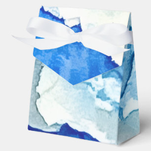 Watercolor Two Clouds Painting Favour Box