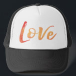 Watercolor Typography Trucker Hat<br><div class="desc">Watercolor Typography</div>