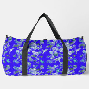 Watercolor Under the Sea Duffle Bag