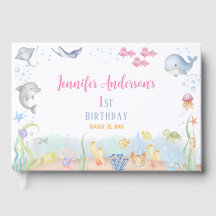 Watercolor Under the Sea Girl First Birthday
