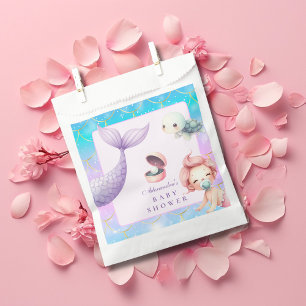 Watercolor Under The Sea Little Pearl Baby Shower Favour Bag