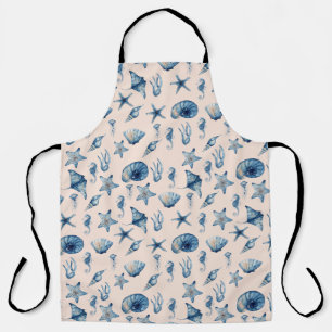 Watercolor Under The Sea Pattern Apron