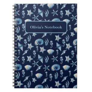Watercolor Under The Sea Pattern Notebook