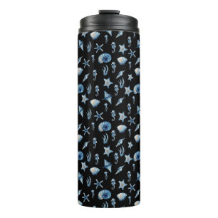 Watercolor Under The Sea Pattern Thermal Tumbler