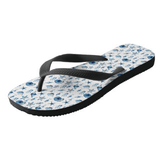 Watercolor Under the Sea Pattern Thongs
