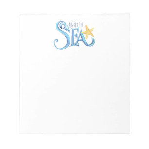 Watercolor Under The Sea Stationery Notepad