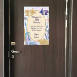 Watercolor Underwater Fish Anniversary Cruise Door Magnetic Dry Erase Sheet<br><div class="desc">Cruise ship anniversary celebration cruise door magnet that can be customised. Decorate your cruise ship door with this lovely watercolor under the sea cruise door marker. Customise with the celebrating guest's name, year, ship name, sailing date, and cruise destination. Please note: Not all ship's doors are magnetic. We cannot guarantee...</div>