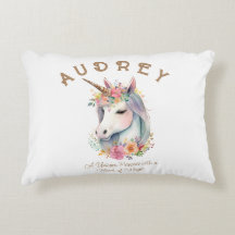 Watercolor Unicorn and Floral Wreath