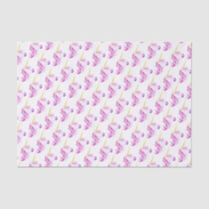 Watercolor unicorn horse head art tissue paper