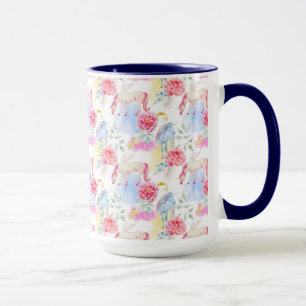 Watercolor Unicorn & Pegasus Pattern Mug