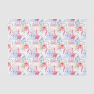 Watercolor Unicorn & Pegasus Pattern Tissue Paper