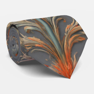 Watercolor Unique Luxury Floral Flower Print Tie
