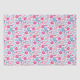 Watercolor Uplifting Floral Pattern Tissue Paper