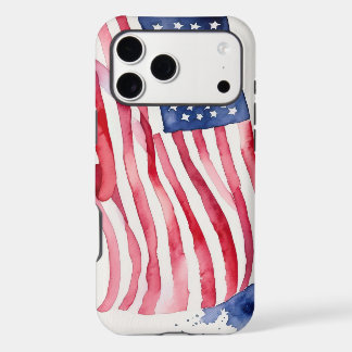 Watercolor US Flag
