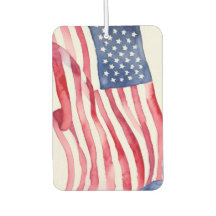Watercolor US Flag